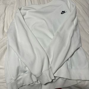 White Nike crew neck